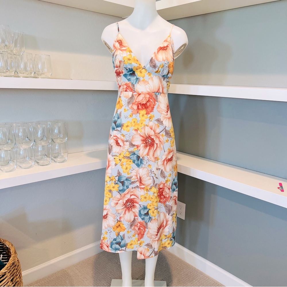 F21 soft tie back midi dress